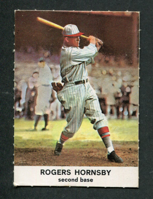 Rogers Hornsby #7 2nd Base 1961 Golden Press Original Vintage Baseball Card