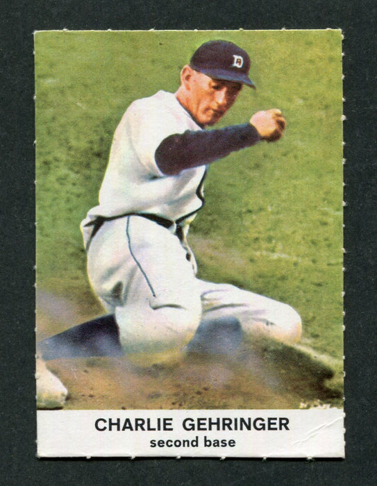 Charlie Gehringer #10 2nd Base 1961 Golden Press Original Vintage Baseball Card