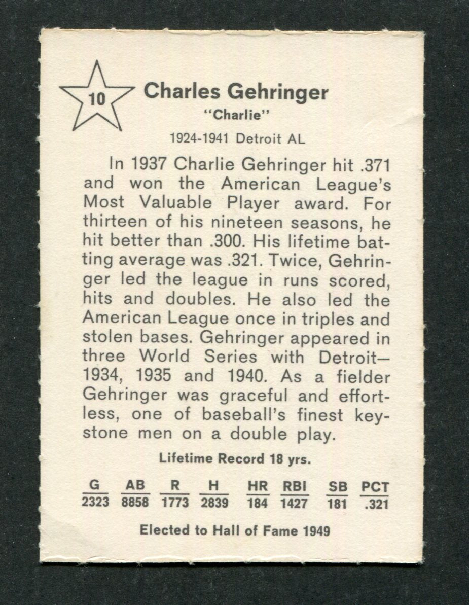 #TN18044 CHARLIE GEHRINGER Anti Tobacco Classics Baseball Card