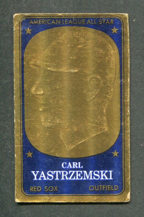 #01 Carl Yastrzemski 1965 Topps Embossed Gold Baseball Card