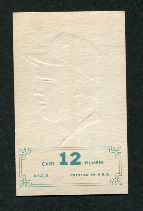 #12 Joe Torre 1965 Topps Embossed Gold Baseball Card