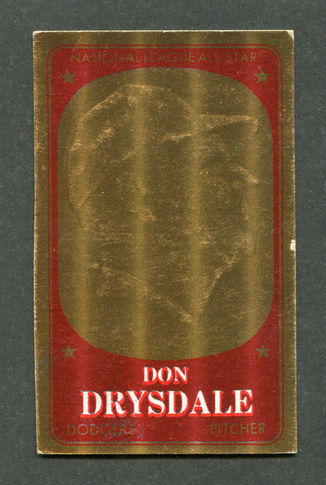 #15 Don Drysdale 1965 Topps Embossed Gold Baseball Card