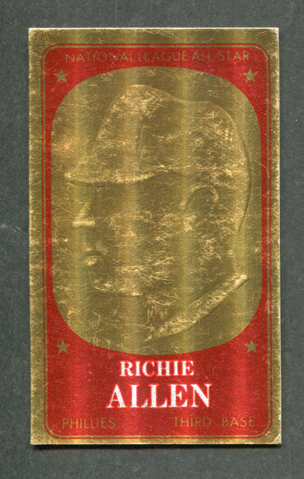 #36 Richie Allen 1965 Topps Embossed Gold Baseball Card