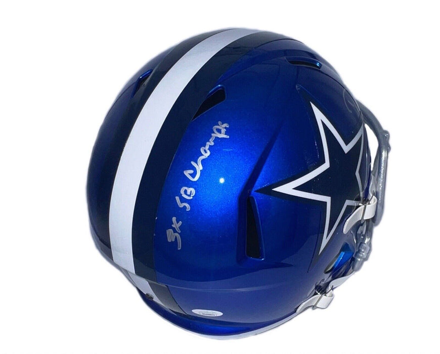 Darren Woodson Autographed "Americas Team" & "3x SB Champs" inscription Flash  Full Size Cowboys (JSA)