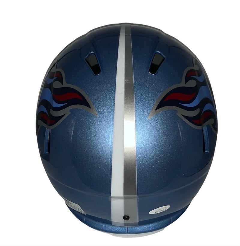 Chris Johnson & LenDale White Duel Autographed Tennessee Titans Smash & Dash inscribed Football Helmet JSA