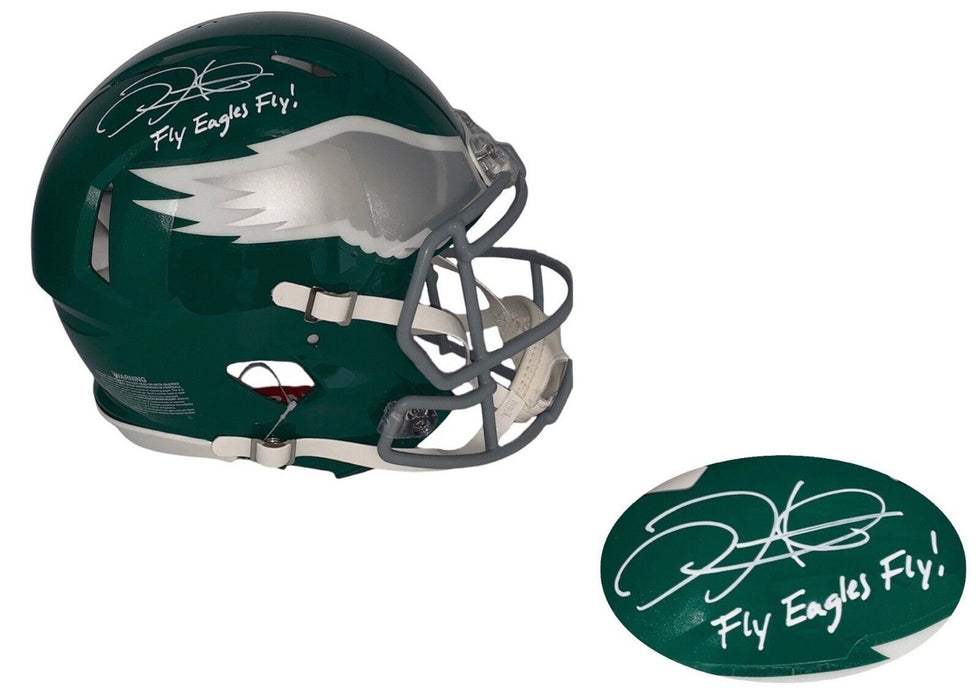 Jalen Hurts Philadelphia Eagles Autographed Speed Authentic Full Size Fly Eagle Fly